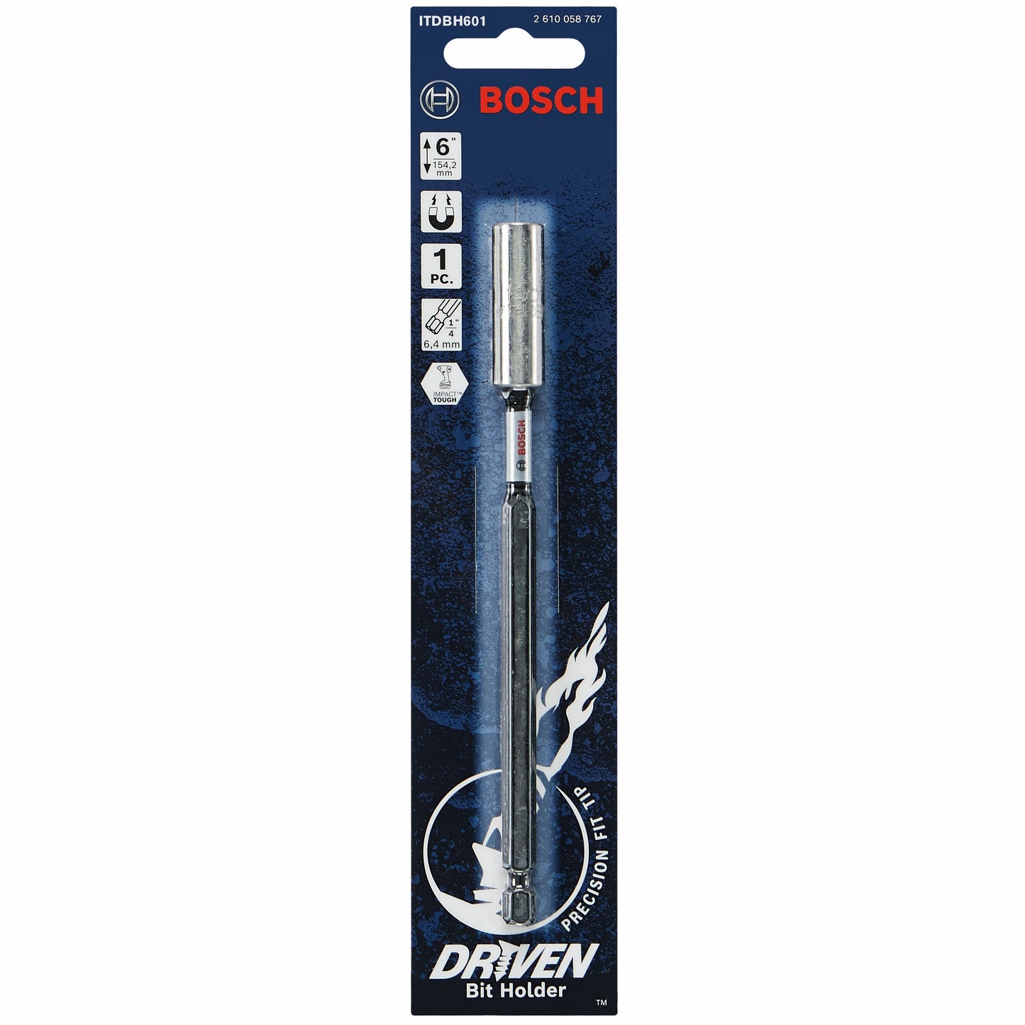 Portapuntas magnético de impacto BOSCH ITDBH601 de 6 pulgadas