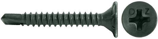 DAGGERZ CMSD08158 8 x 1-5/8 phillips wafer head cement board self drill screws dagger-guard