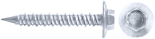 DAGGERZ QCCT3803WHT 3/8 x 3 hex flange concrete screws dagger-guard white