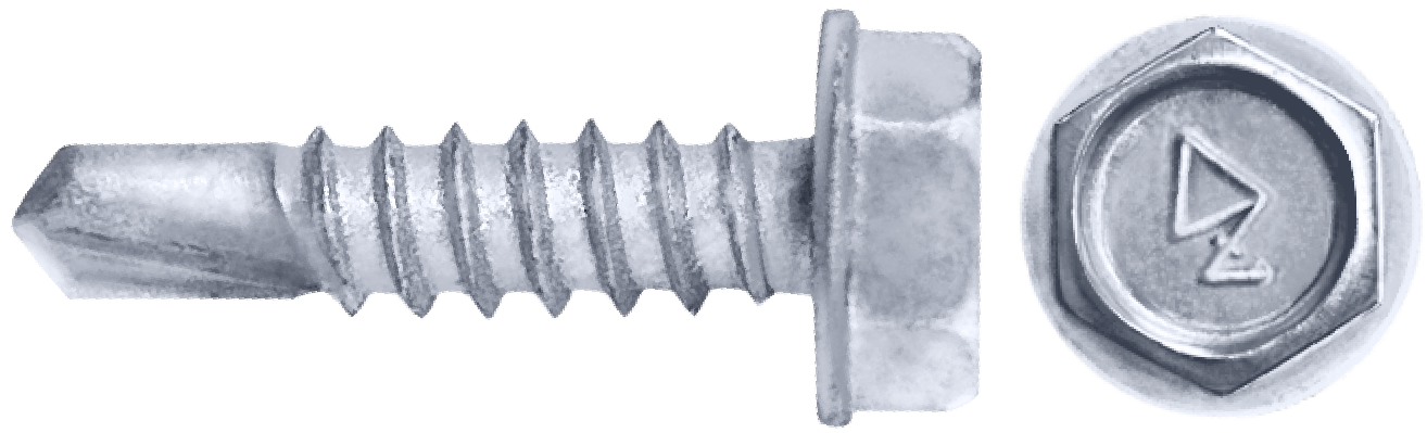 DAGGERZ SDCT1410WHT 14 x 1 hex washer head self drill screws dagger-guard white