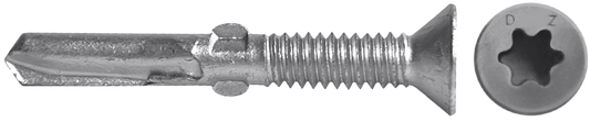 DAGGERZ SD4CTWWST1220 12-24 x 2 star flat head self drill screws w/wings acq dagger-pro ultra-guard