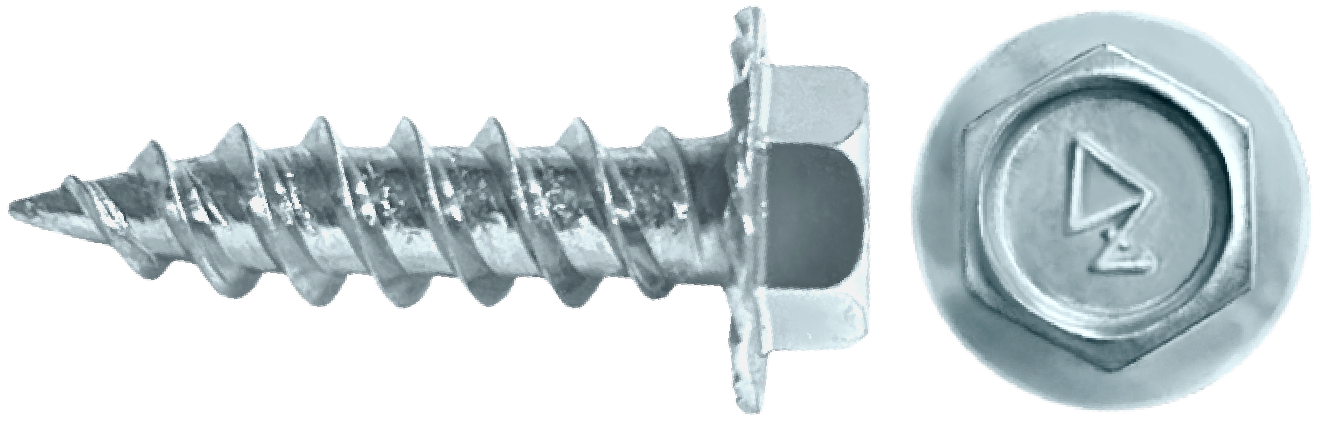 DAGGERZ SMZ101128 10 x 1-1/2 unslotted hex washer head w/serrations sheet metal screws zinc