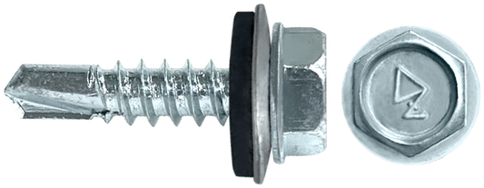 DAGGERZ NEOSDZ1410 14 x 1 hex washer head self drill screws with bonded washer zinc