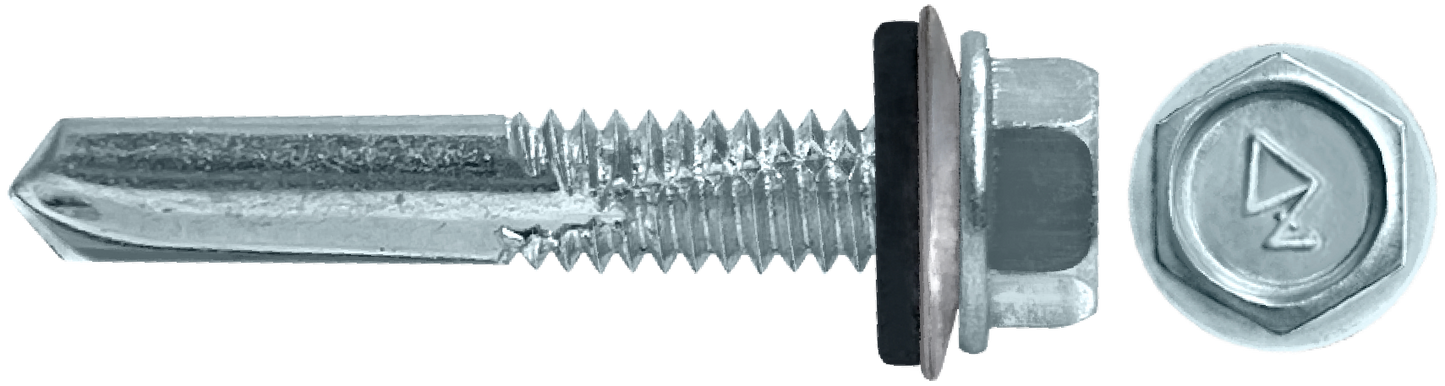 DAGGERZ NEOSD5Z1220 12-24 x 2 hex washer head specialty self drill screws w/bonded washer zinc