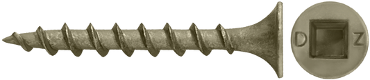 DAGGERZ ACQDK08212TAN 8 x 2-1/2 square bugle head coarse thread deck screws acq dagger ultra-guard tan