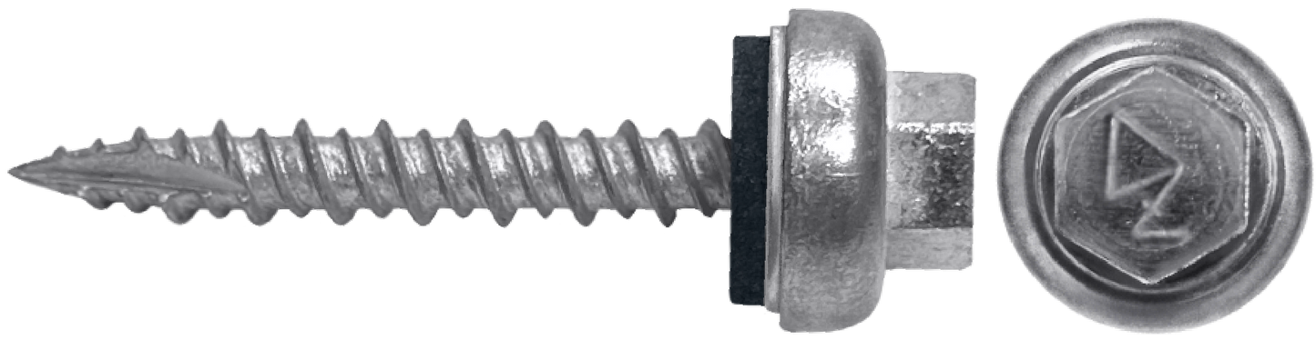 DAGGERZ DAGCTZ10112T17 10 x 1-1/2  hwh type 17 screws zinc alloy cap with epdm washer dagger-guard