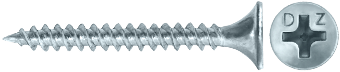 DAGGERZ DWFZ061104 6 x 1-1/4 phillips bugle fine thread drywall screws zinc