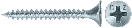 DAGGERZ DWFZ061104 6 x 1-1/4 phillips bugle fine thread drywall screws zinc