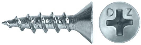 DAGGERZ DLHINGEZ06012 6 x 1/2 phillips flat coarse hinge screws zinc