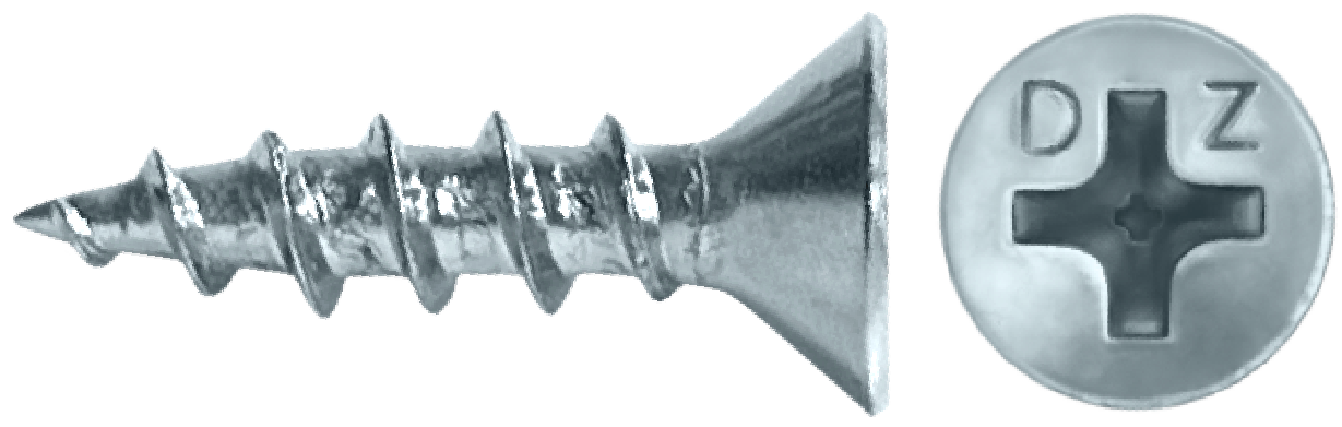 DAGGERZ DLHINGEZ06058 6 x 5/8 phillips flat coarse hinge screws zinc