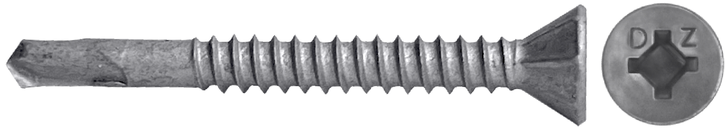 DAGGERZ FPSDCT1011316 10-16 x 1-13/16 phillips square flat self drill screws with pilot point acq dagger ultra-guard