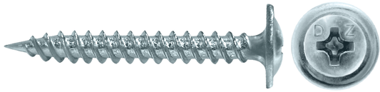 DAGGERZ MTSZ08100 8 x 1 phillips modified truss wafer sharp screws zinc