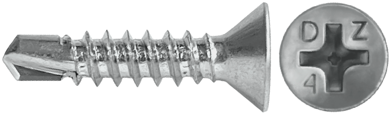 DAGGERZ FPSDSS08034 8 x 3/4 phillips flat head self drill screws 410 stainless steel