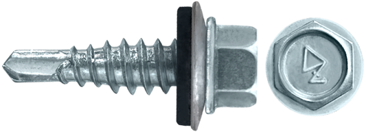 DAGGERZ NEOSTHZ1478 1/4 x 7/8 hwh specialty self drill screws w/bonded washer #1 stitch zinc