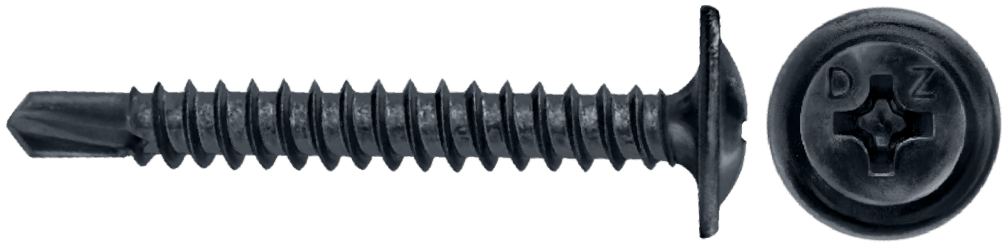 DAGGERZ MTSDB08158 8 x 1-5/8 phillips modified truss wafer self drill screws phosphate
