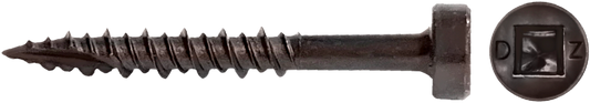 DAGGERZ DLFA061104 6 x 1-1/4 square face framer type 17 hi low wood screws lubricized