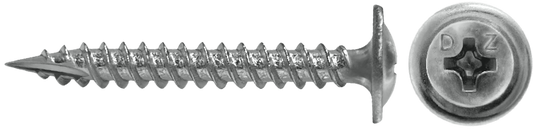 DAGGERZ MTSS08212 8 x 2-1/2 phillips modified truss wafer sharp screws 305 stainless steel