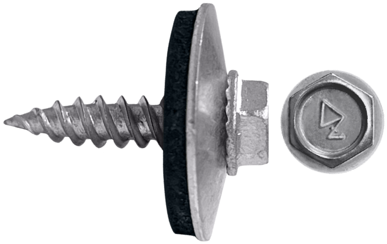 DAGGERZ NEOASMCT08034 8 x 3/4 hex washer head sheet metal screws w/ 3/4" od aluminum washer dagger-guard