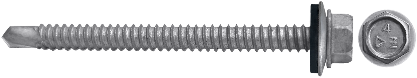 DAGGERZ NEOSDSSCT1480 14 x 8 hex washer head self drill screws w/bonded washer 410 stainless steel dagger-guard
