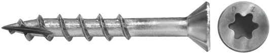 DAGGERZ DKSTSSS1030 10 x 3 star flat w/nibs type 17 deck screws 305 stainless steel