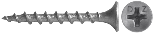 DAGGERZ DKPD06158 6 x 1-5/8 phillips bugle head coarse thread deck screws dacromet