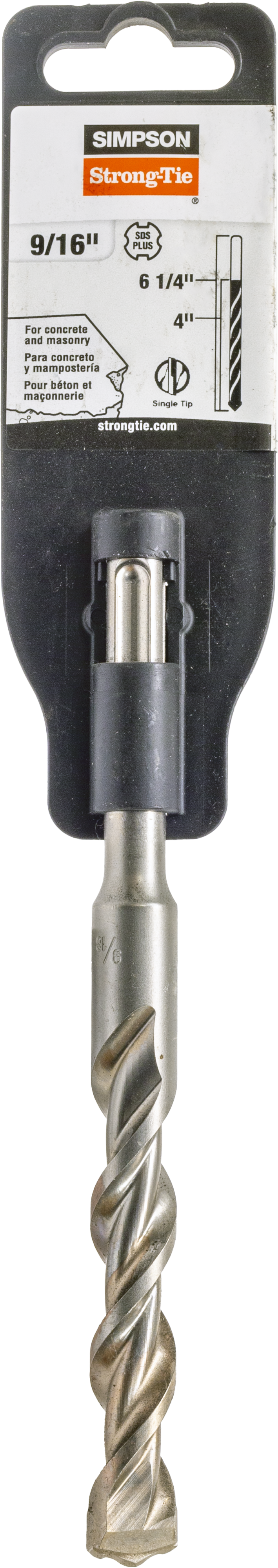 Simpson Strong-Tie MDPL05606 9/16 in. x 6-1/4 in. SDS-plus® Shank Drill Bit (Pack of 40)