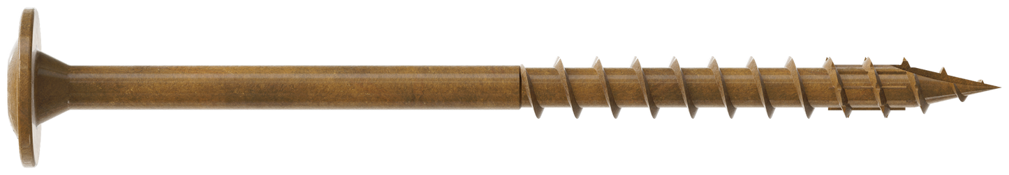 Simpson Strong-Tie CBT08212R200 Wafer-Head Construction Screw — #8 x 2-1/2 in. T20, Quik Guard®, Tan (200-Qty)