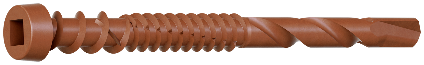 Simpson Strong-Tie DCSD238STN01 Deck-Drive™ DCSD COMPOSITE-TO-STEEL Screw (Collated) — #10 x 2-3/8 in. Quik Guard® Tan 01 (1000-Qty) (Pack of 100)