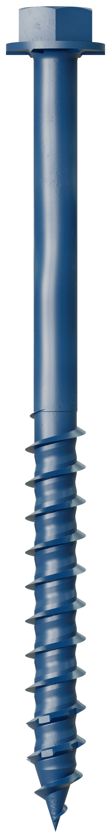 Simpson Strong-Tie TNT25314H Titen Turbo™ — 1/4 in. x 3-1/4 in. Hex-Head Concrete and Masonry Screw, Blue (100-Qty) (Pack of 360)
