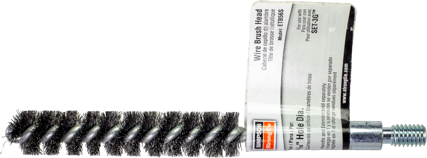 Simpson Strong-Tie ETB56S ETBS 9/16-in. Wire Hole-Cleaning Brush Head