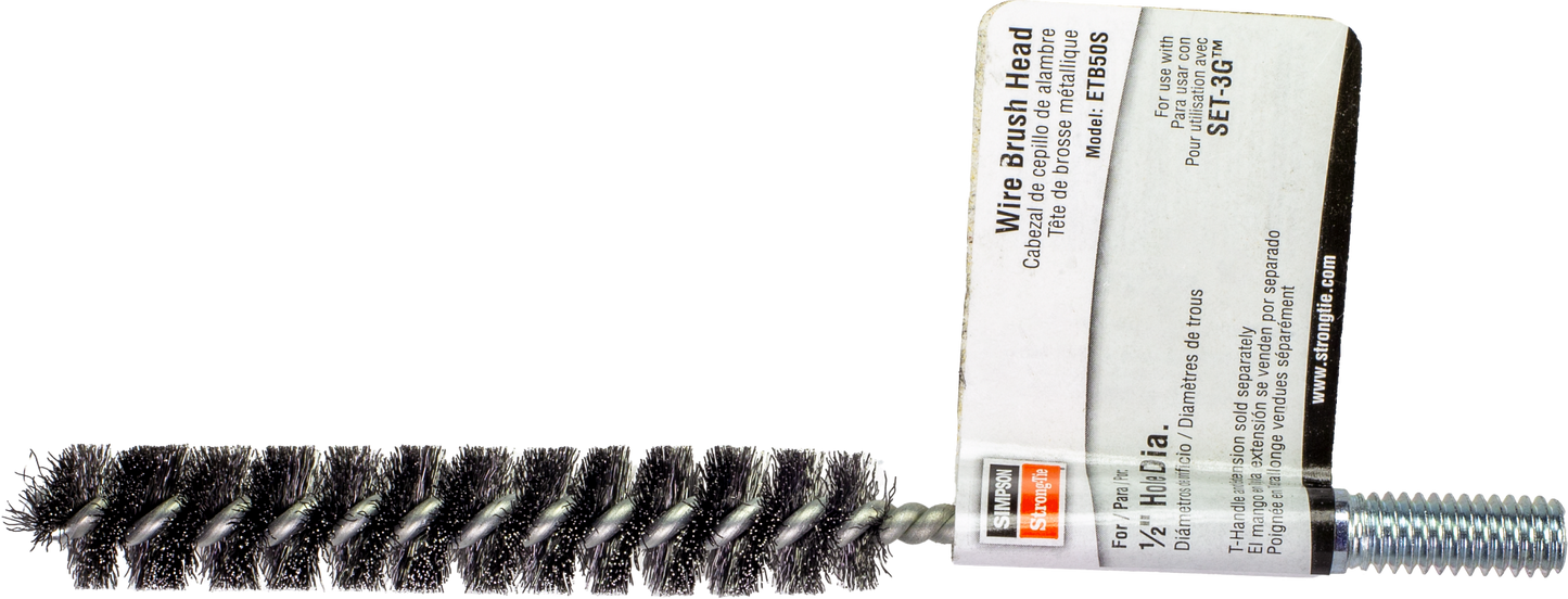 Simpson Strong-Tie ETB50S ETBS 1/2-in. Wire Hole-Cleaning Brush Head