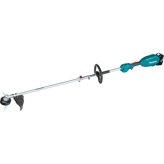 Makita XUX02SM1X4 18V LXT® Lithium-Ion Brushless Cordless Couple Shaft Power Head Kit w/ 13" String Trimmer &amp; 10" Pole Saw Attachments, with one battery (4.0Ah)