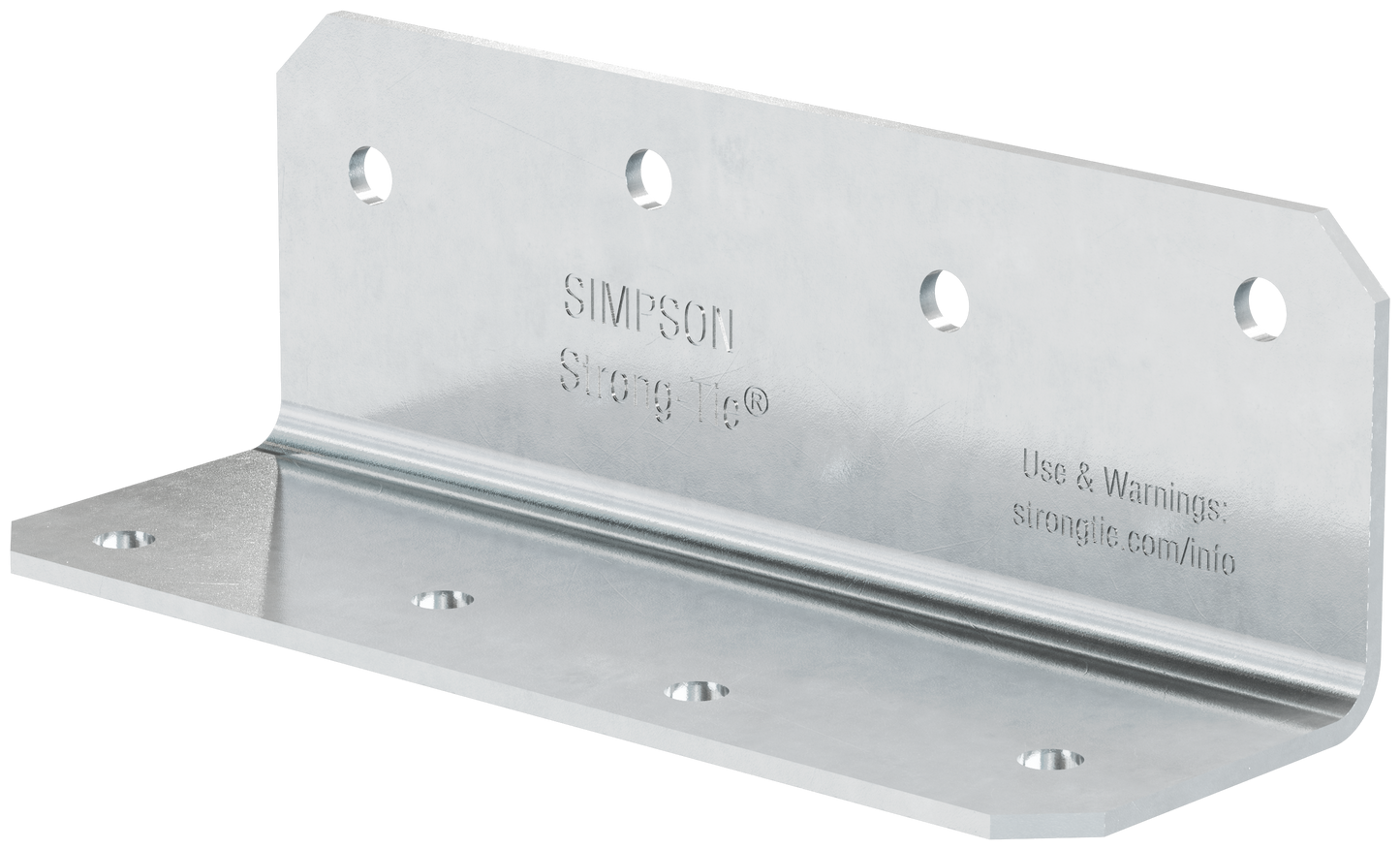 Simpson Strong-Tie ML26SS ML 2 in. x 6 in. 12-Gauge Stainless-Steel Medium L Angle (Pack of 25)