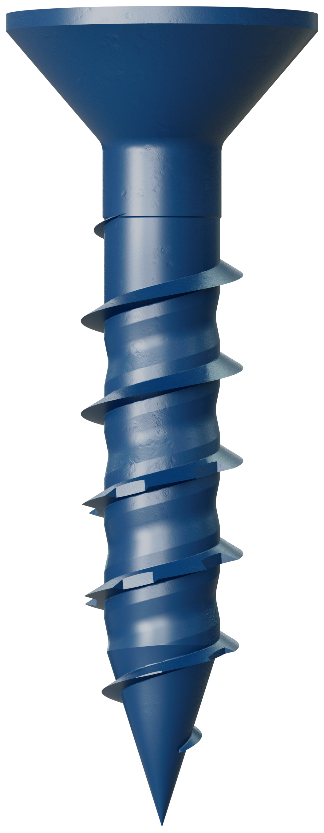 Simpson Strong-Tie TNT25114TF Titen Turbo™ — 1/4 in. x 1-1/4 in. 6-Lobe Flat-Head Concrete and Masonry Screw, Blue (100-Qty) (Pack of 1296)