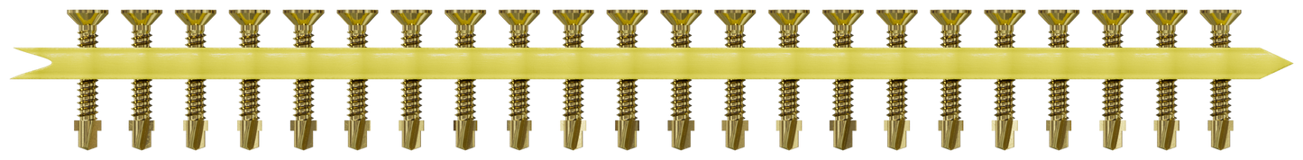 Simpson Strong-Tie TB1440S Strong-Drive® TB WOOD-TO-STEEL Screw (Collated) — #14 x 1-9/16 in. Yellow Zinc (1000-Qty)