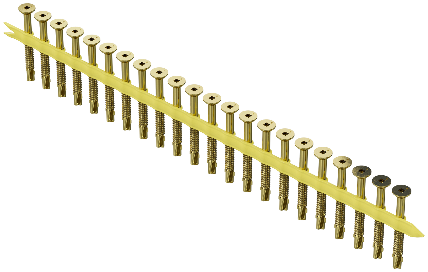 Simpson Strong-Tie TB1460S Strong-Drive® TB WOOD-TO-STEEL Screw (Collated) — #14 x 2-3/8 in. Yellow Zinc (750-Qty)