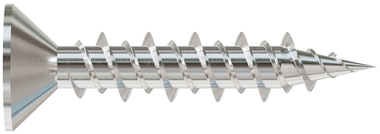 Simpson Strong-Tie T10J100FXC Marine Screw, Flat Head — #10 x 1 in. #2 Phillips Drive, Type 316 (100-Qty) (Pack of 5)