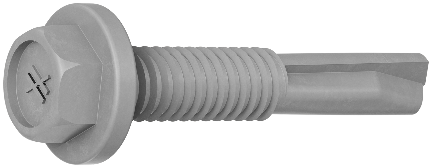 Simpson Strong-Tie XMQ114S1224 Strong-Drive® XM MEDIUM-HEAD METAL Screw (Collated) — #12 x 1-1/4 in. 5/16 Hex (1500-Qty) (Pack of 100)
