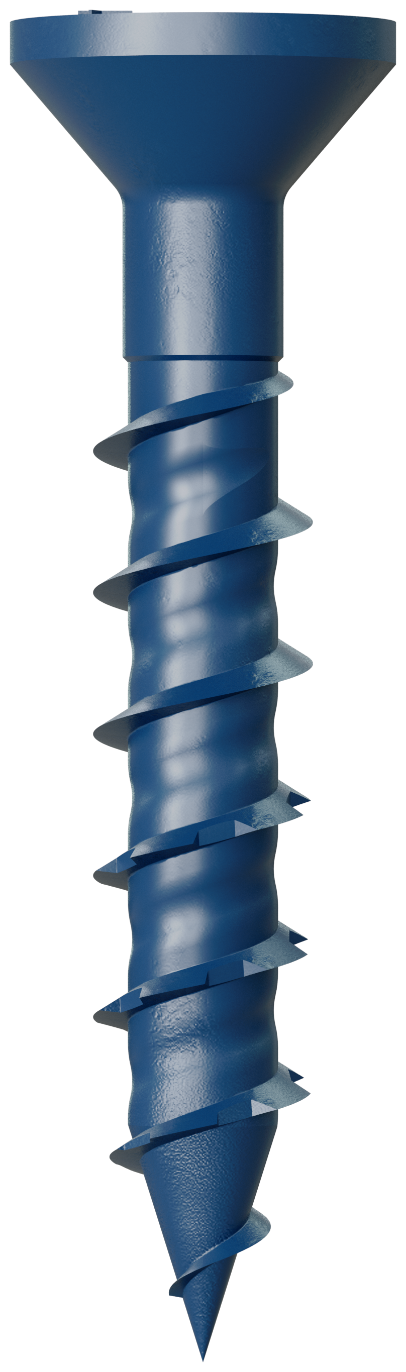 Simpson Strong-Tie TNT18114TFC8 Titen Turbo™ — 3/16 in. x 1-1/4 in. 6-Lobe Flat-Head Concrete and Masonry Screw, Blue (8-Qty) (Pack of 5520)
