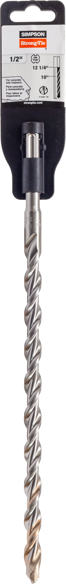 Simpson Strong-Tie MDPL05012 1/2 in. x 12-1/4 in. SDS-plus® Shank Drill Bit (Pack of 75)