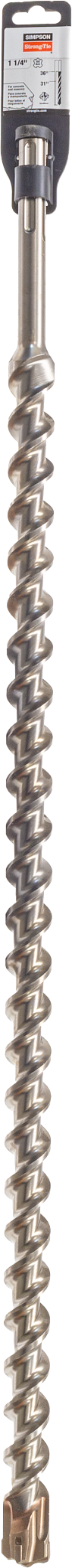 Simpson Strong-Tie MDMX12536Q 1-1/4 in. x 36 in. SDS-max® Shank Quad-Head Drill Bit (Pack of 6)
