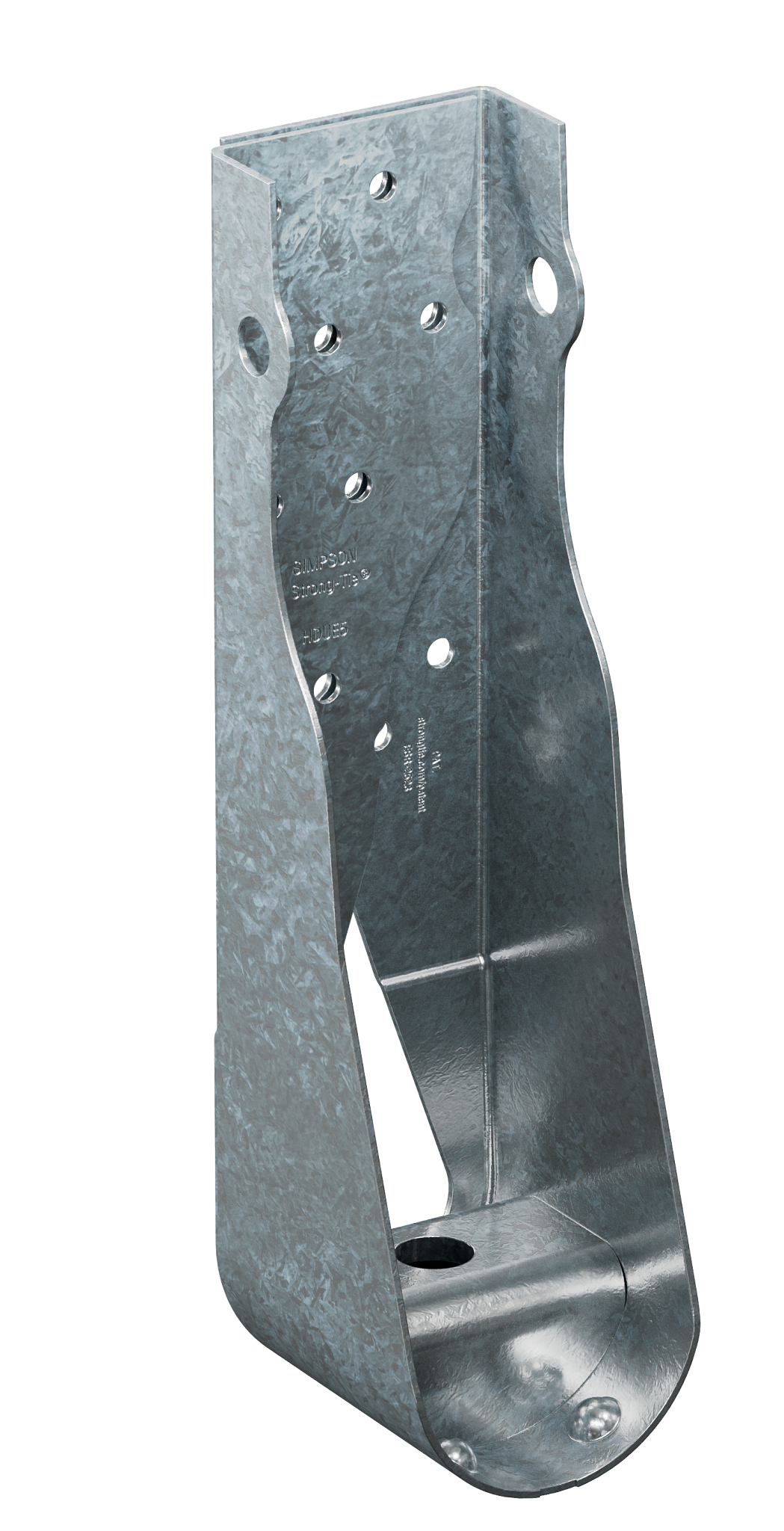 Simpson Strong-Tie HDUE5-SDS3 HDUE™ 11-5/16 in. Galvanized Predeflected Holdown with Strong-Drive® SDS Screws