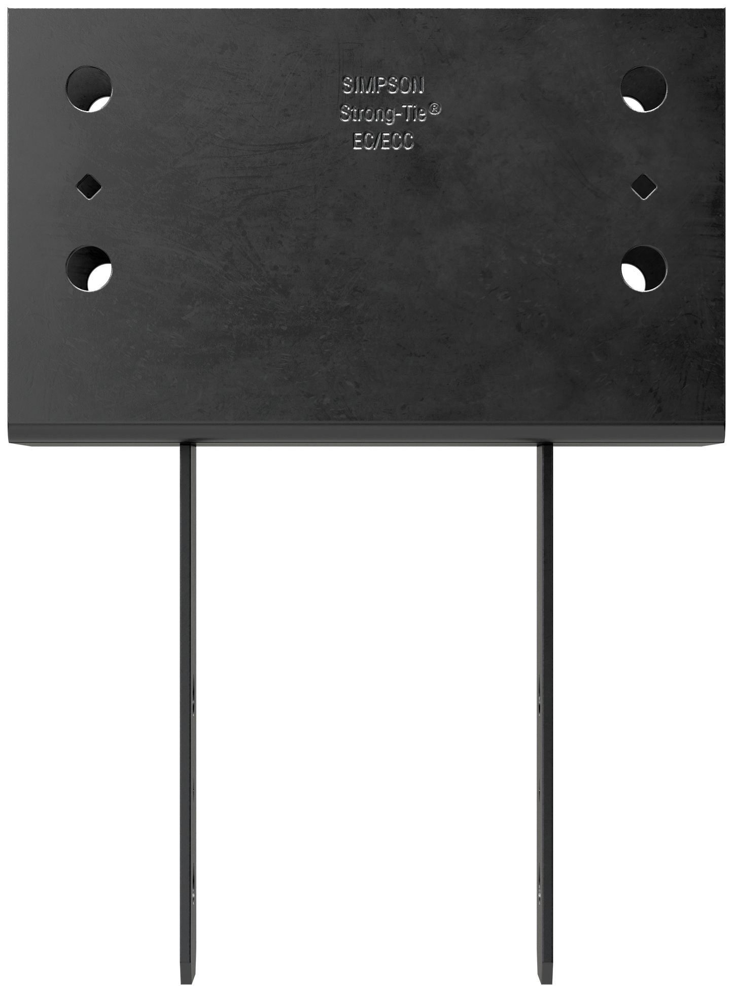 Simpson Strong-Tie CC66PC CCPC Black Powder-Coated Column Cap for 6x Beam, 6x Post