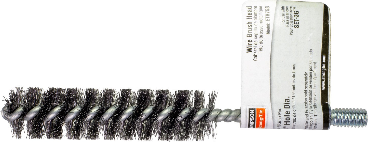 Simpson Strong-Tie ETB75S ETBS 3/4-in. Wire Hole-Cleaning Brush Head