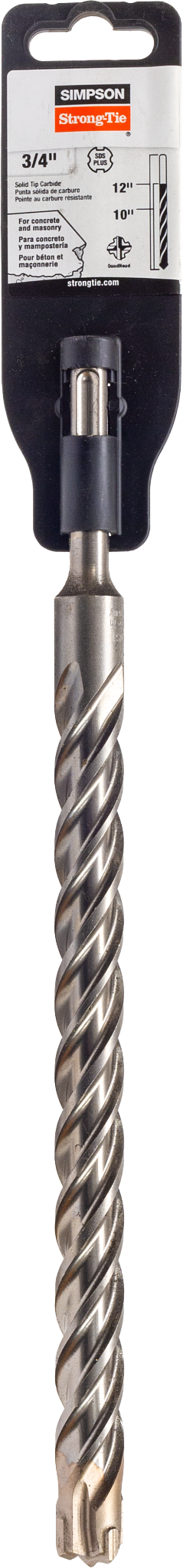 Simpson Strong-Tie MDPL07512Q 3/4 in. x 12 in. SDS-plus® Quad-Head Shank Drill Bit