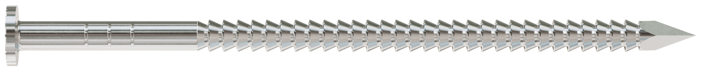 Simpson Strong-Tie S10PTD1 Preservative-Treated Wood Decking Nail, Ring Shank — 3 in. x .131 in. Type 304 (1 lb.) (Pack of 800)