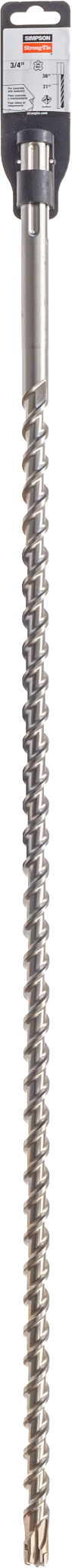 Simpson Strong-Tie MDMX07536Q 3/4 in. x 36 in. SDS-max® Shank Quad-Head Drill Bit (Pack of 10)